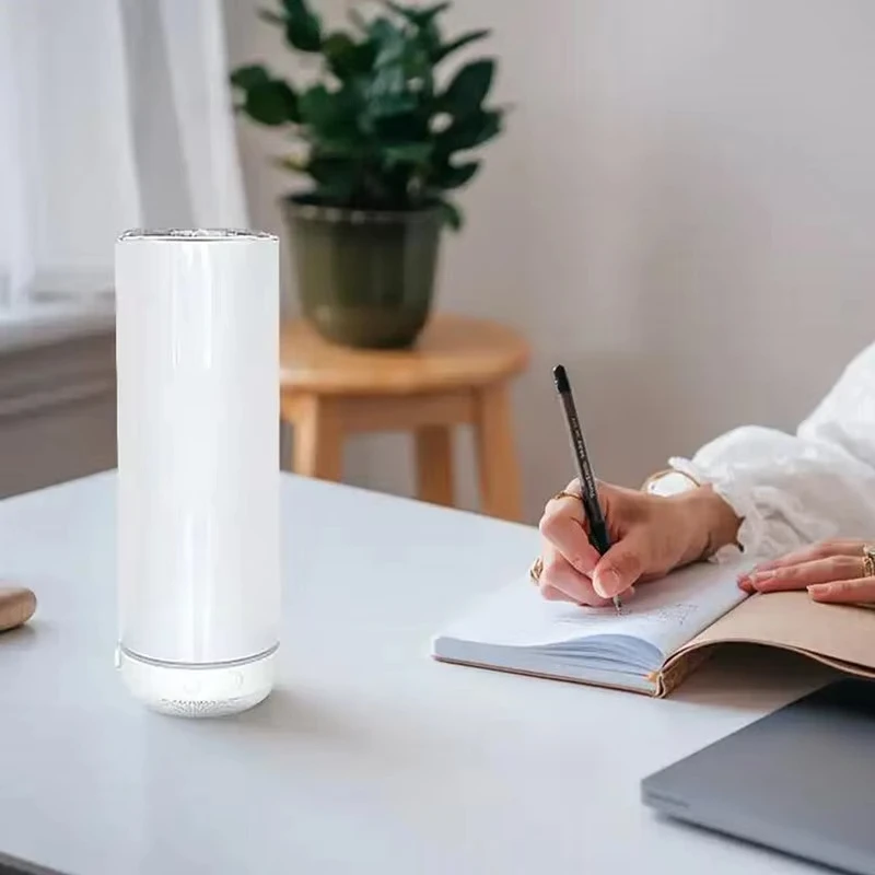 20oz Sublimation Straight Tumbler With Blue tooth Speaker Stainless Steel Vacuum Insulated Wireless Speaker Music Cup