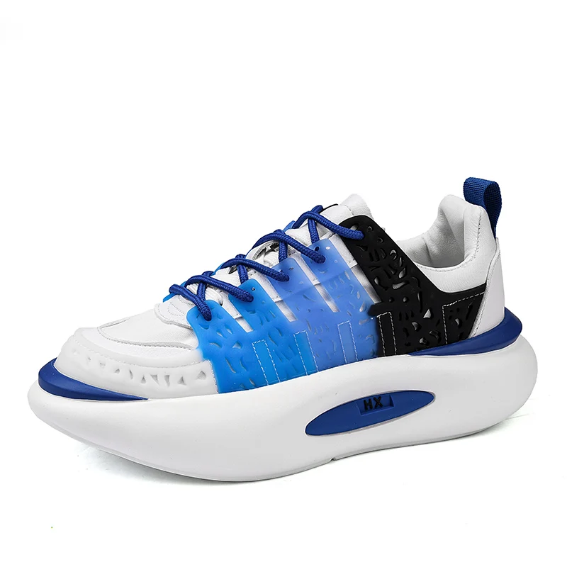 Greatshoes Customized Blue Sneakers Sports Running Shoe,New Trendy Sole Casual Shoes Mens Sport Trainers
