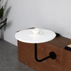 Made in China black and white classic table practical and durable corner table with high heat
