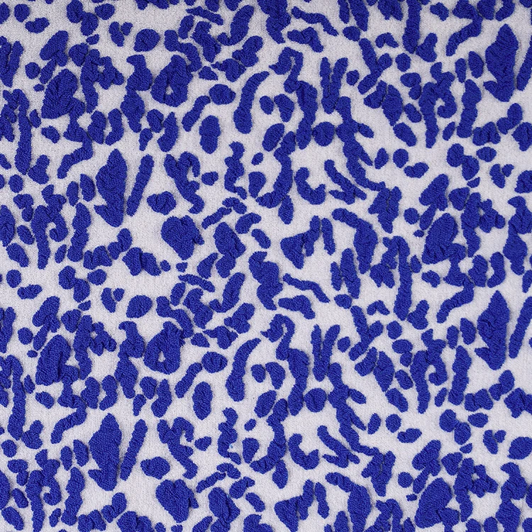 Blue Jacquard   Fabric 40D   185 g  110 cm  Width  Nylon 46%  Polyester 46% Spandex 8%  2022  Fabrics for Fashion