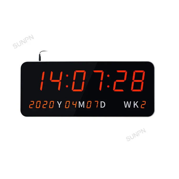 industrial grade date and time synchronized digital clock for NTP GPS synchronized clock system