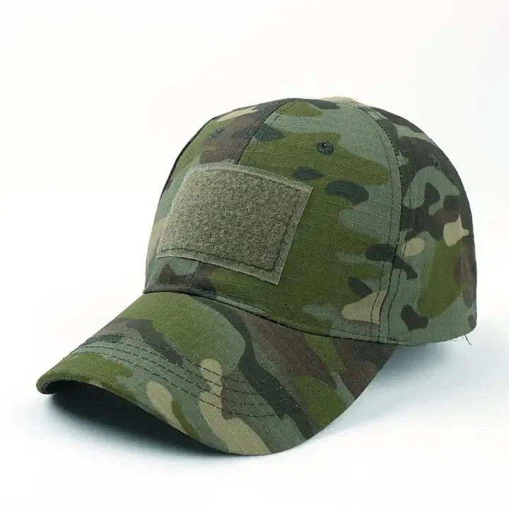 Wholesale Camouflage Hunting Baseball Cap With Victoro Patch Cotton Sport Caps