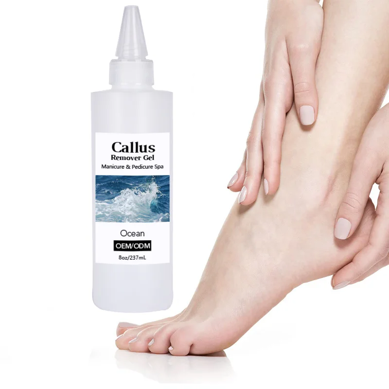 Customized Factory Price Extra Strength Foot Exfoliator Gel Remueve Callos Salon Grade Home Pedicure Supplies Callus Remover Gel