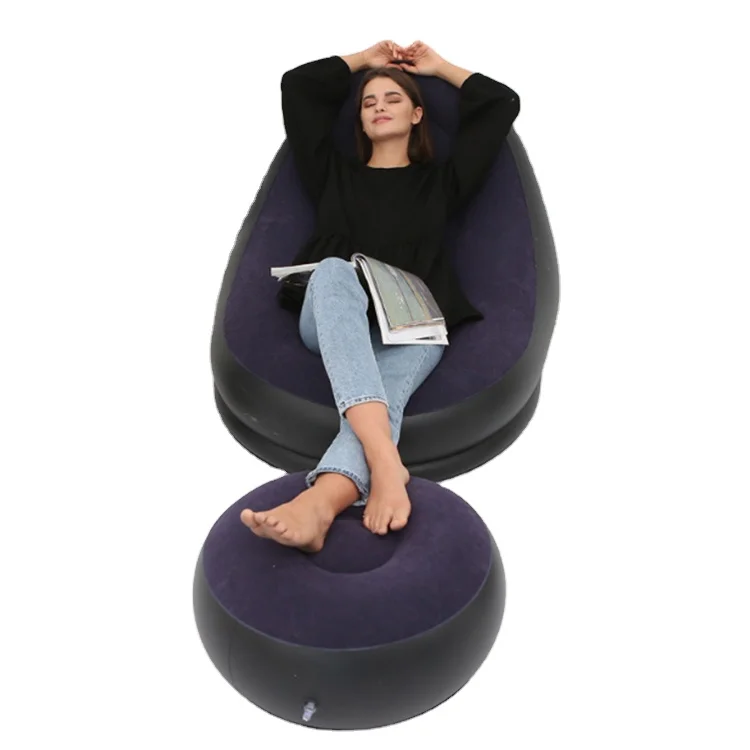 Надувной воздушный диван, набор для вечеринки, розовый двойной матрас с воздушным насосом, мебель, Пляжная кушетка, Наполненная воздухом кровать, сиденье для отдыха