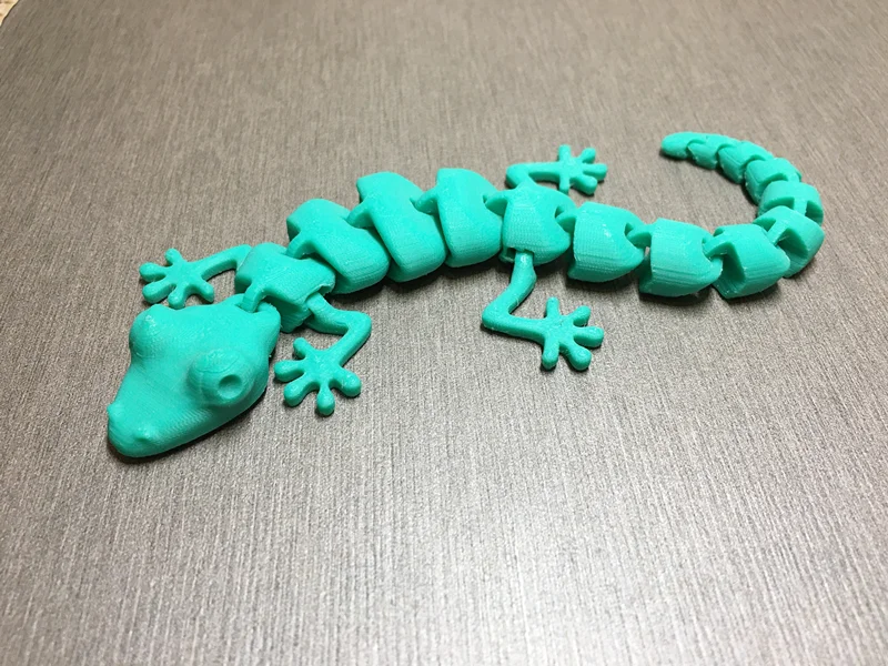 Custom Oem Factory 3D Printing Figures One Piece 3D Toys Degradable Resin Gecko Figure Toy