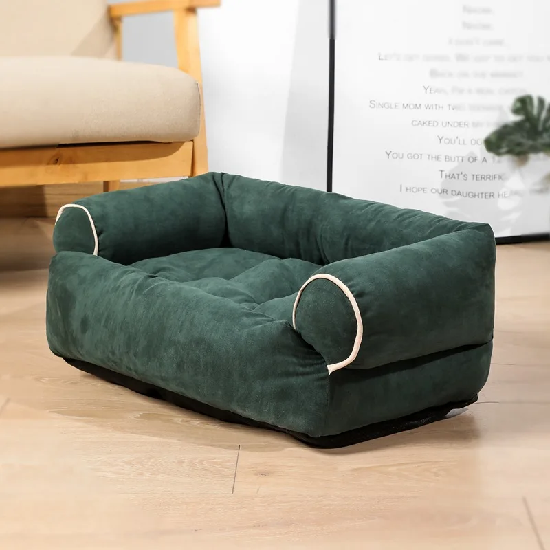 Luxury Chew Proof Soft Memory Foam Colorful Deep Sleep Calming Pet Dog Bed Sofa