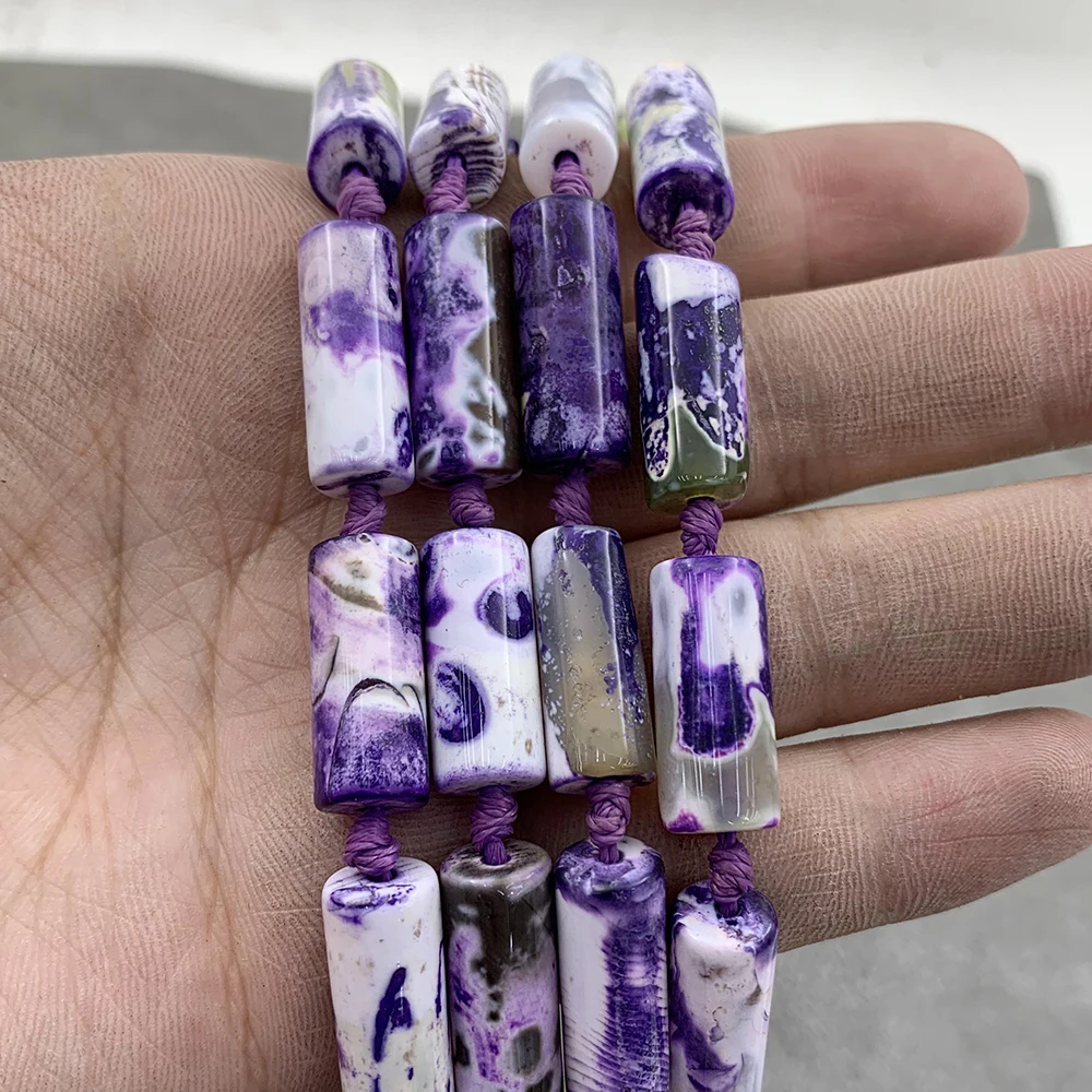 Colorful patter cube shaped loose beads strands Agate/jade Natural semi-precious stone Loose bead stone make Bracelets/Necklaces
