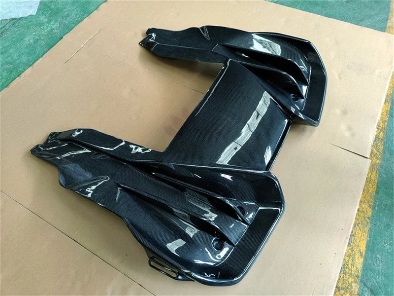 For McLaren MP4-12C 625c 650S carbon fiber RZ style rear diffuser body kit front bumper side skirts