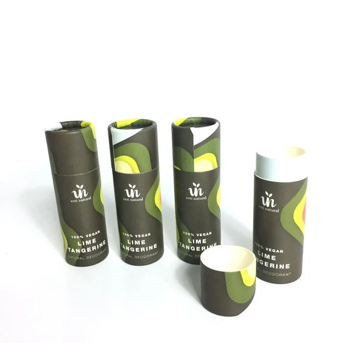 Biodegradable paper tube for lip balm mini lip balm push up containers