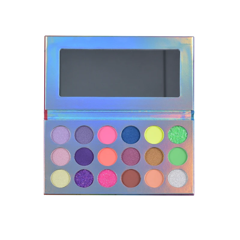 18 Colors Long Lasting Rich Pigment Rich Pigment No Logo Eyeshadow Palette Private Label