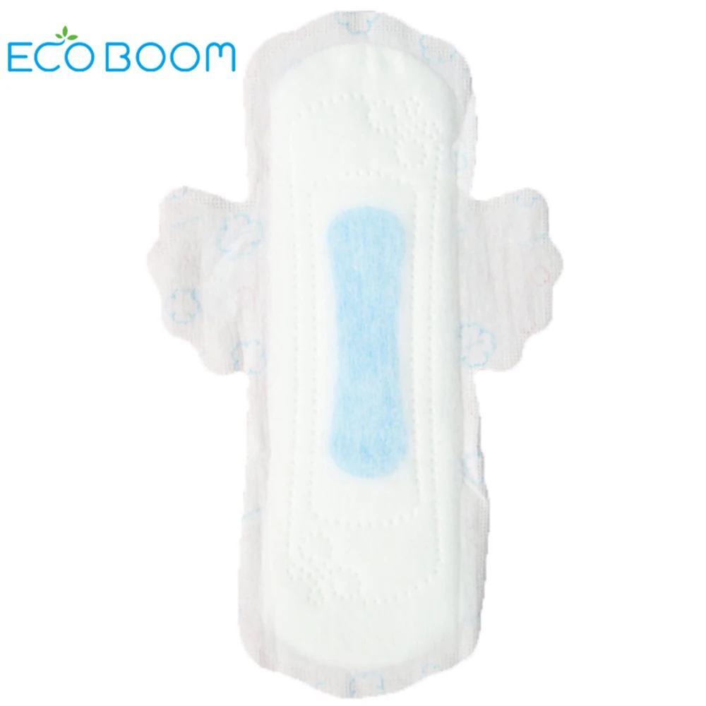 ECO BOOM bamboo pads factory bio napkin feminine hygiene procurement degradable sanitary towel