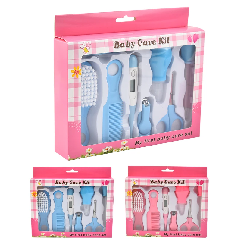 Baby Safety Product 8pcs Baby Grooming Scissors Nail Clipper Manicure Care Set Baby Skin Care Set
