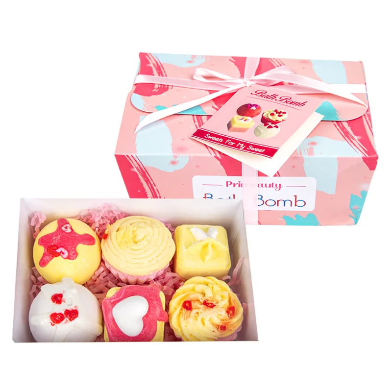 Чудесный подарок на день Святого Валентина, набор соли для ванны для расслабления и снятия стресса, ароматерапия, набор бомбочек для ванны с подарочной упаковкой