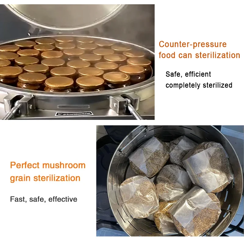 Vertical Autoclave 35/50/75/100/120/150L For Canned Food hospital spices herb lab Mushroom Retort Machines autoclave sterilizer