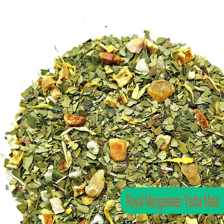 Hot selling dried flower fruit tea Royal Mangosteen yerba mate tea raw material wholesale OEM order