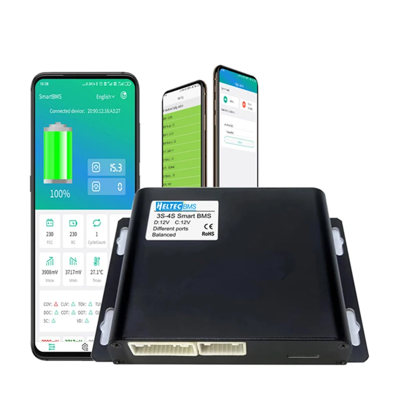 HeltecBMS Smart BMS с rs485 может 4S 12 В lifepo4/Li-Ion для инженерной системы аккумуляторов солнечной энергии автомобиля