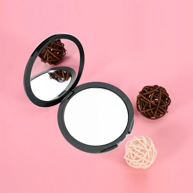 Customizable Folding Mini Vanity Mirror Handheld Double Sided 3X Magnifying Pocket Compact Vanity Mirror Vanity Mirror