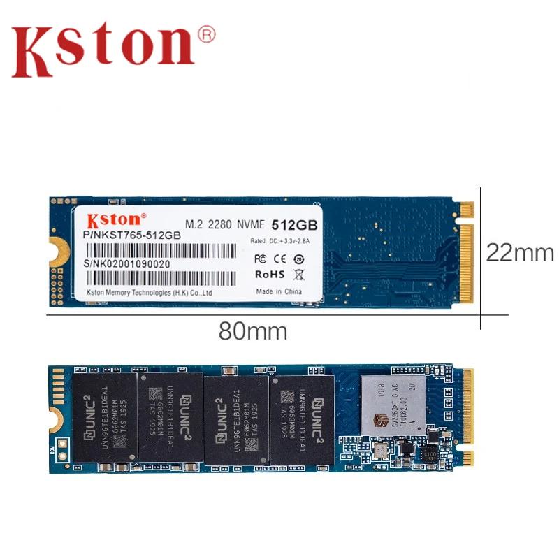 Kston Custom M.2 NVME SSD M2 2 ТБ с трехлетней