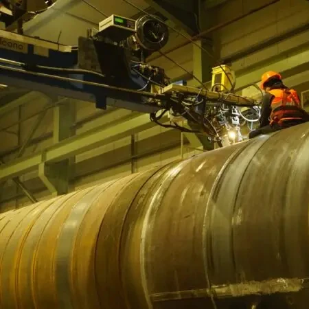 Automatic Cylinder Pipe Welding Station Manipulator Mast And Boom