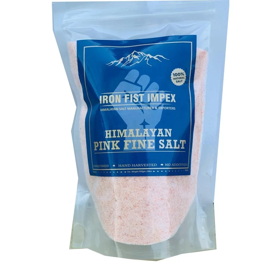 High Quality Food Grade Himalayan Pink Salt Mason Jar Unrefined Vacuum Pack Bottle Sachet Solid Bulk Bag BOX