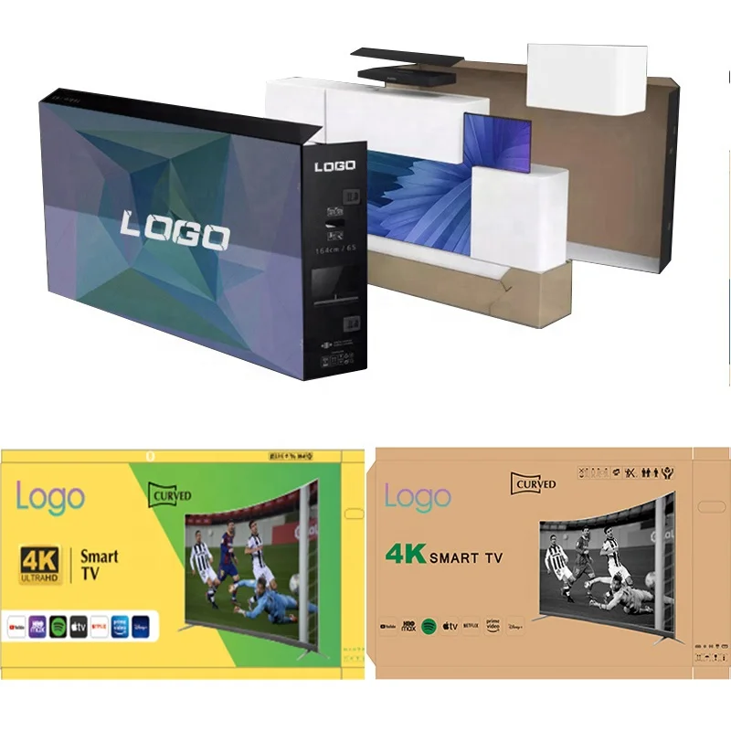 Factory Price 50 inch Custom Curve LCD LED Tv Television 50 Inch 4K Smart Curved TV