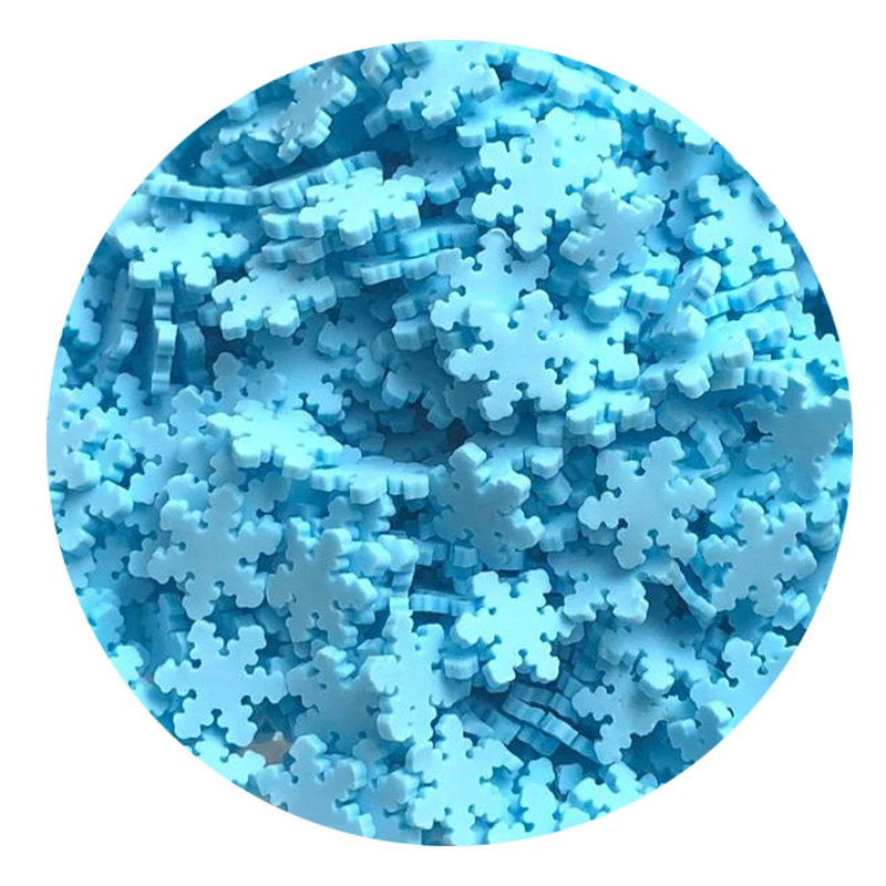 1KG Hengxin  Polymer Clay Snow Flakes Sprinkles for Slime and Any DIY Project