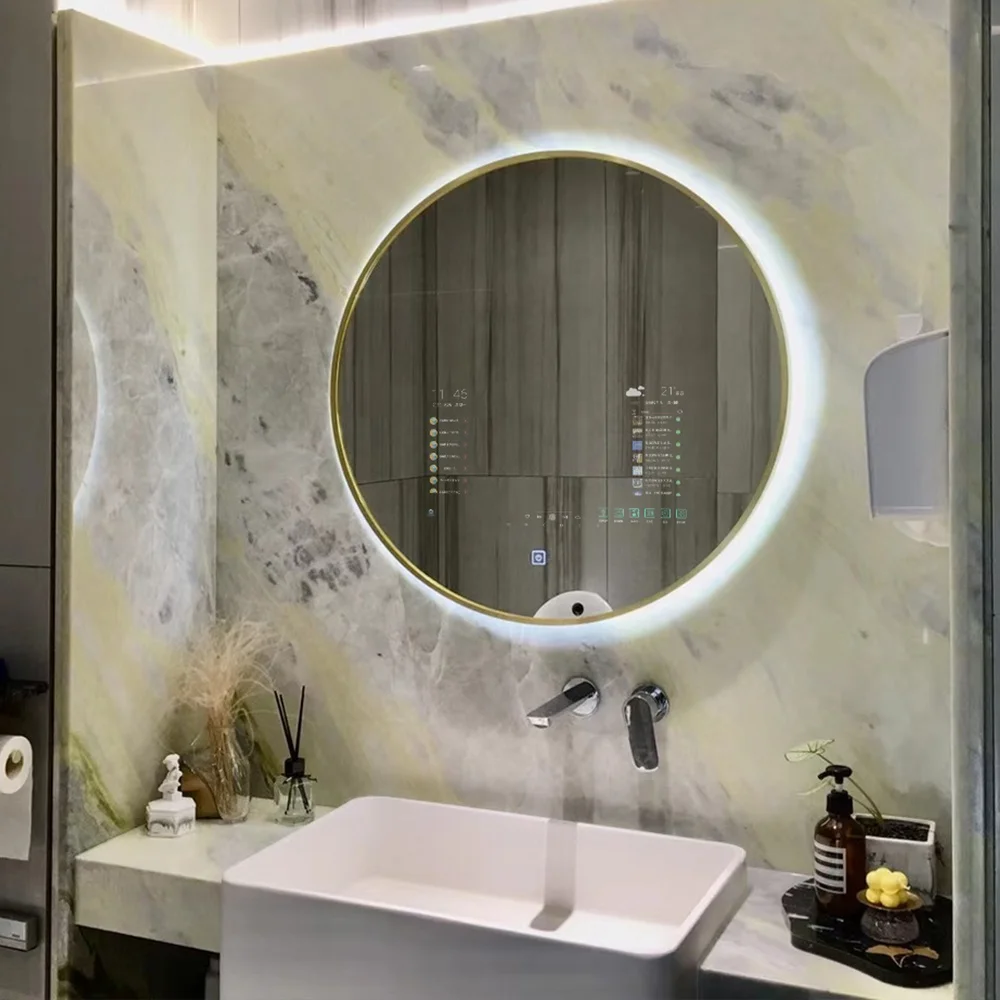 Round Display Touch Screen  beauty magic Mirror for  bath bedroom hotel and home decoration with  Netflix