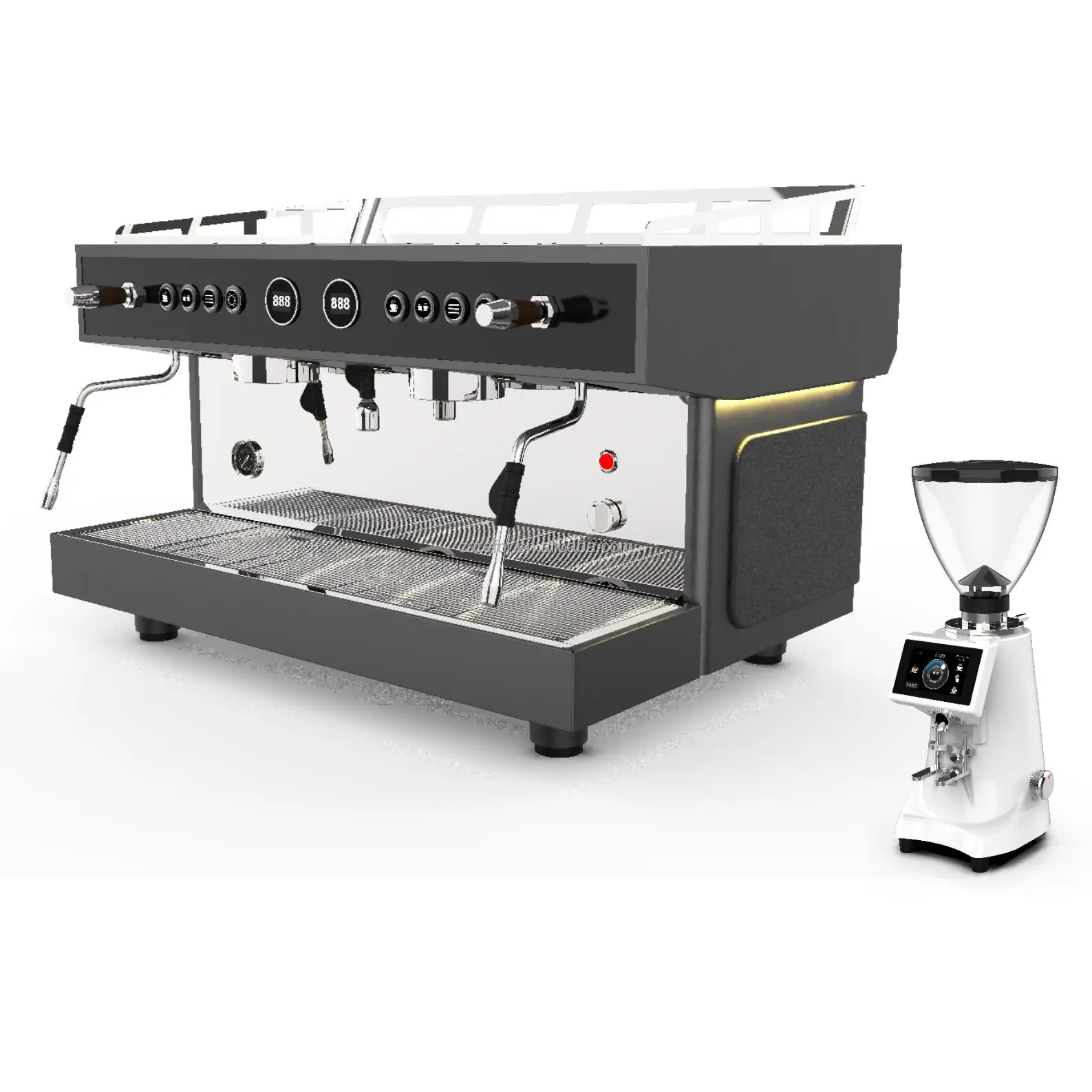 9 Bar Stainless Steel 2 Group Commercial Professional Espresso Coffee Machine For Business