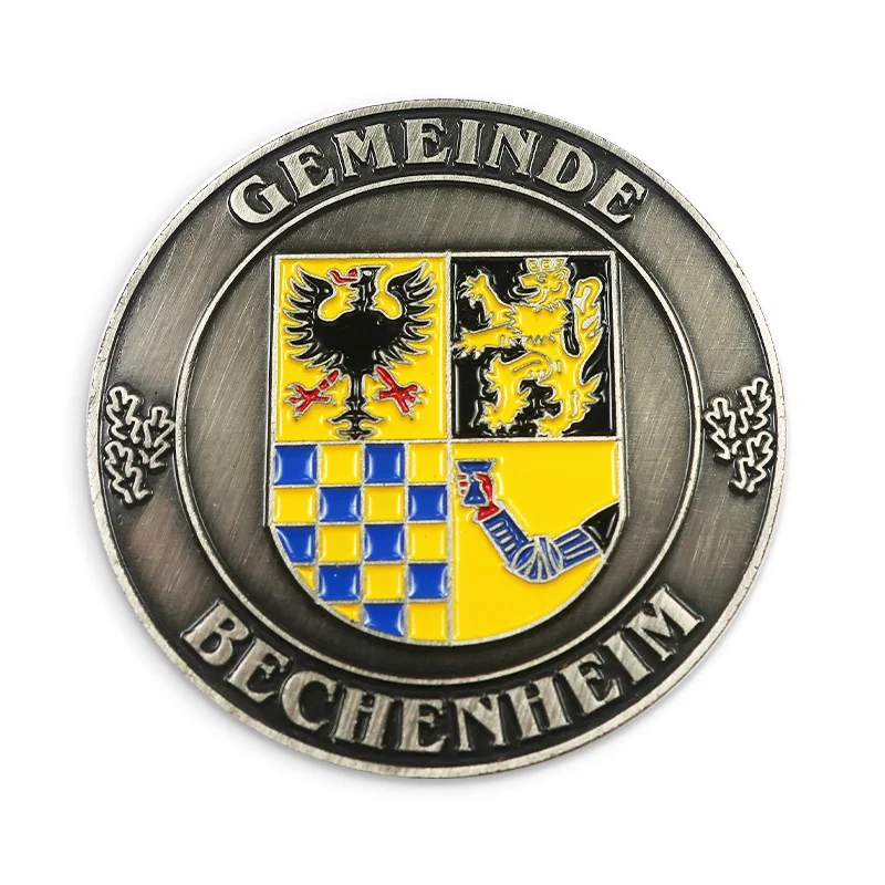 2024 free sample custom germany cheap antique sliver gold euro coin commemorative metal challenge coins souvenir