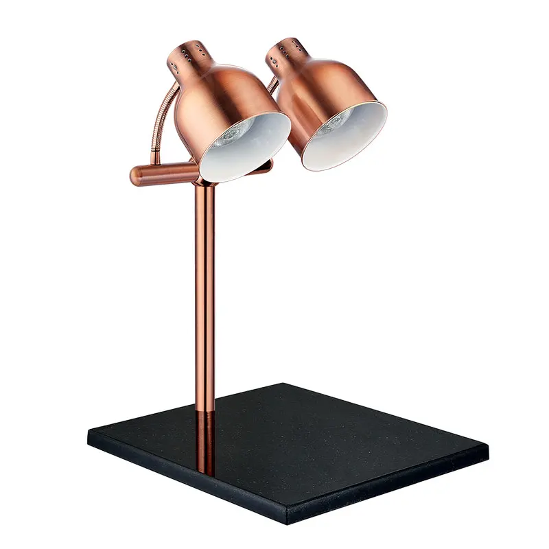 Commercial Food Warming round Heat Lamp AC Power Adjustable Head Buffet Warmer for Parties Restaurant Kitchen Home Use