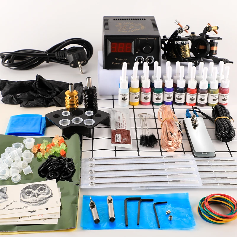 Wholesale Tattoo Supplies Professional Tattoo  Kits Two Tattoo pens machine gun