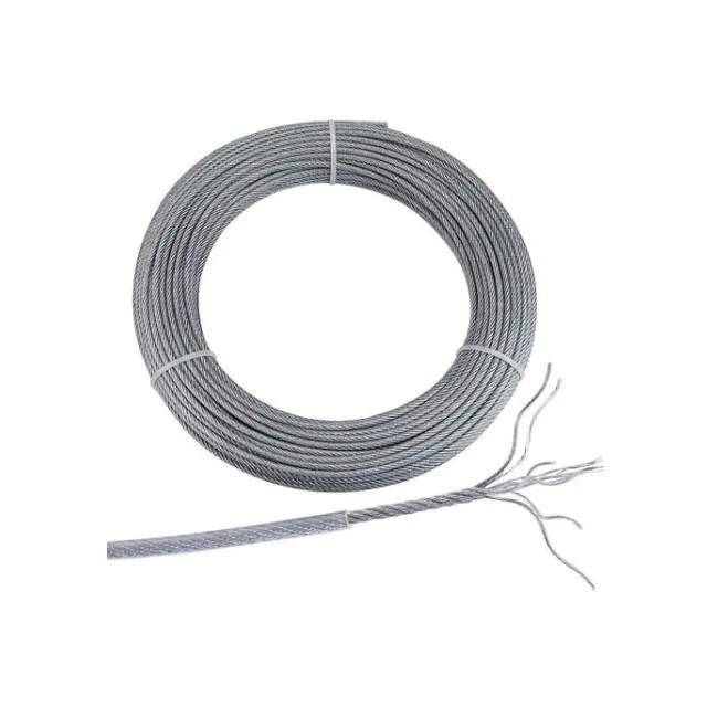 5mm 48mm Galvanized Steel Cable Wire 6x36 WS IWRC Steel Core Ground Wire Crane Wire Rope