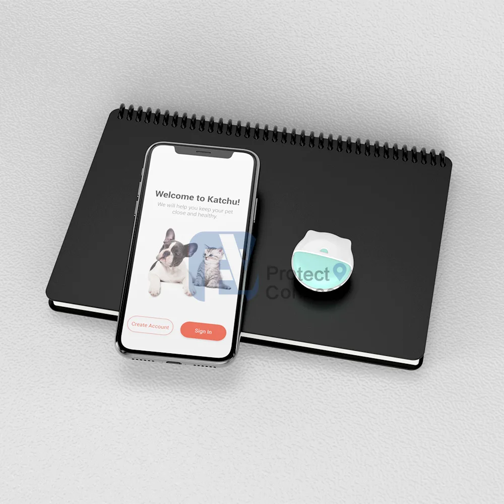 Mini GPS Tracking Collar EV-206M Small Pet 4G GPS Tracker for Dogs and Cats