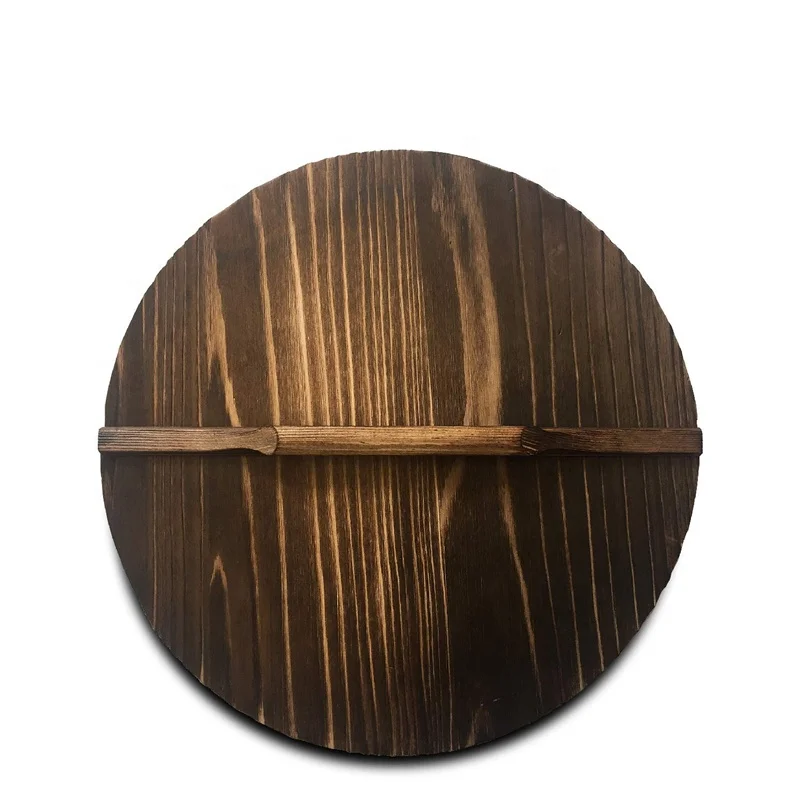 Деревянная крышка для кастрюль, кухонные инструменты с тремя кольцами, изготовленные опытным плотником, натуральный кедр