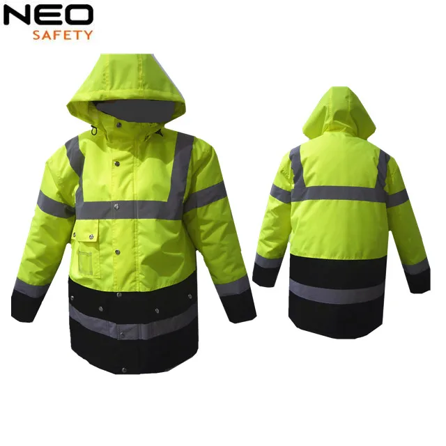 WInter HIVIS jacket men cargo jacket work clothing  long sleeve work suit reflective safety clothing