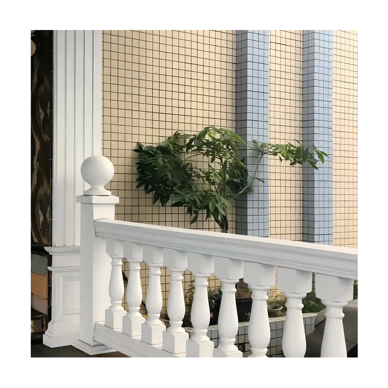 Auuan Decor China Factory High Quality Waterproof Beautiful Designs Concrete Baluster And Railing