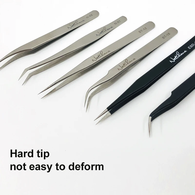 
NATUHANA Wholesale Price and High Quality Eyelash Tweezers 2020 Hot Sale Eyelash Tweezers and Professional Eyelash Tweezers 