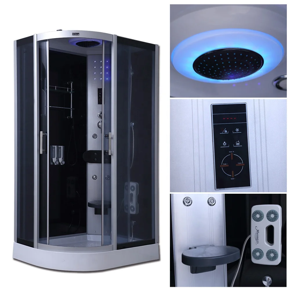 New Style Cost-effective Shower Tray Bathroom With heating LED light. Bathing Steam and Washing In One