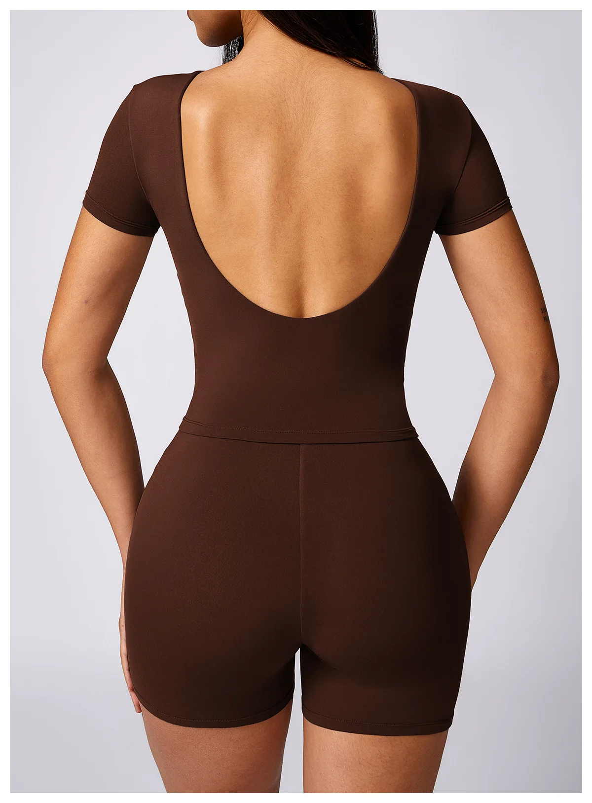 BASHAsports High quality Tight and beautiful back yoga suit brushed casual running fitness and sports set for women