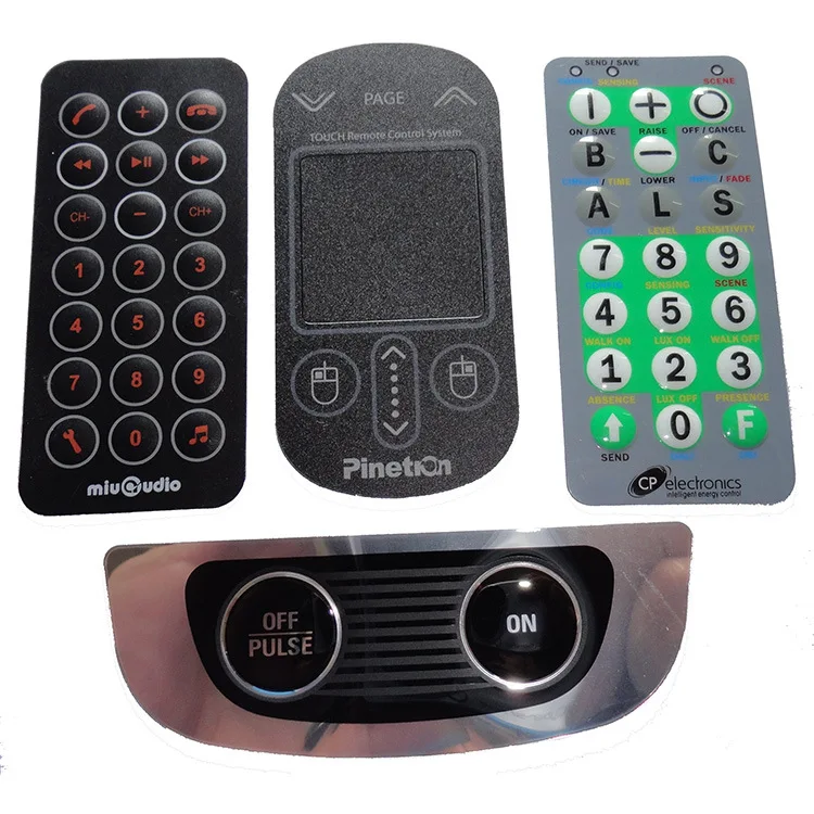 high quality directly membrane keyboard film adhesive tape matte graphic overlay membrane switch keypad