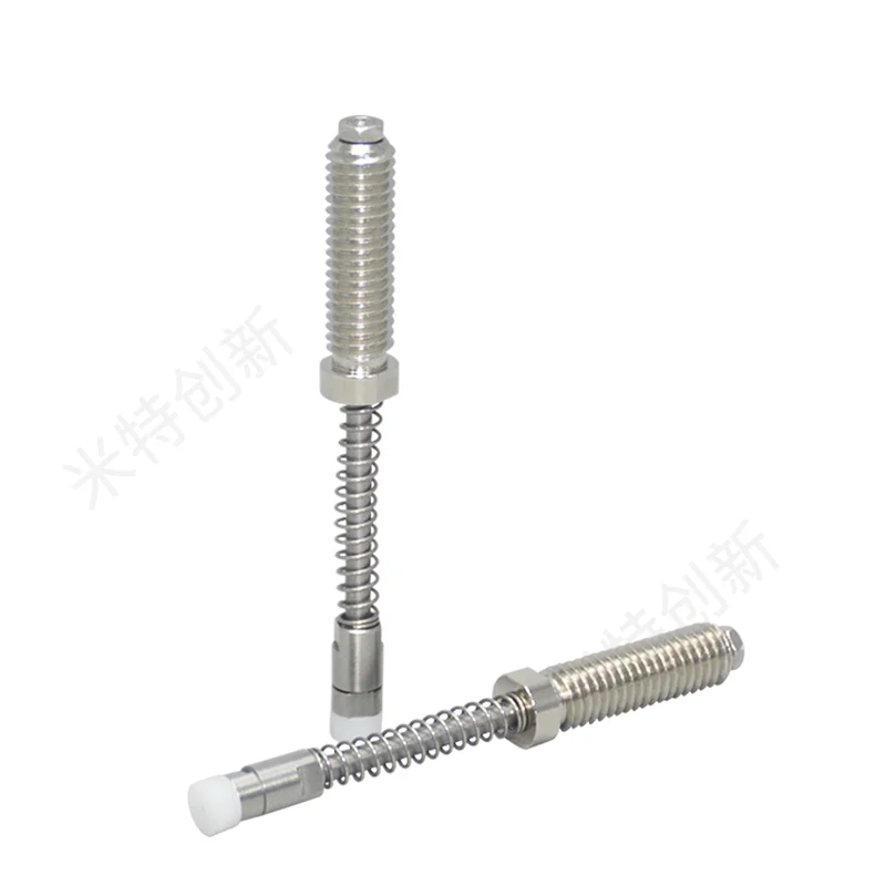 1pcs Bush Built-In Plungers Specialized In Holding Spring Plungers POM Tip Stainless Steel Spring Pins Stroke Pin M6 M8 M10