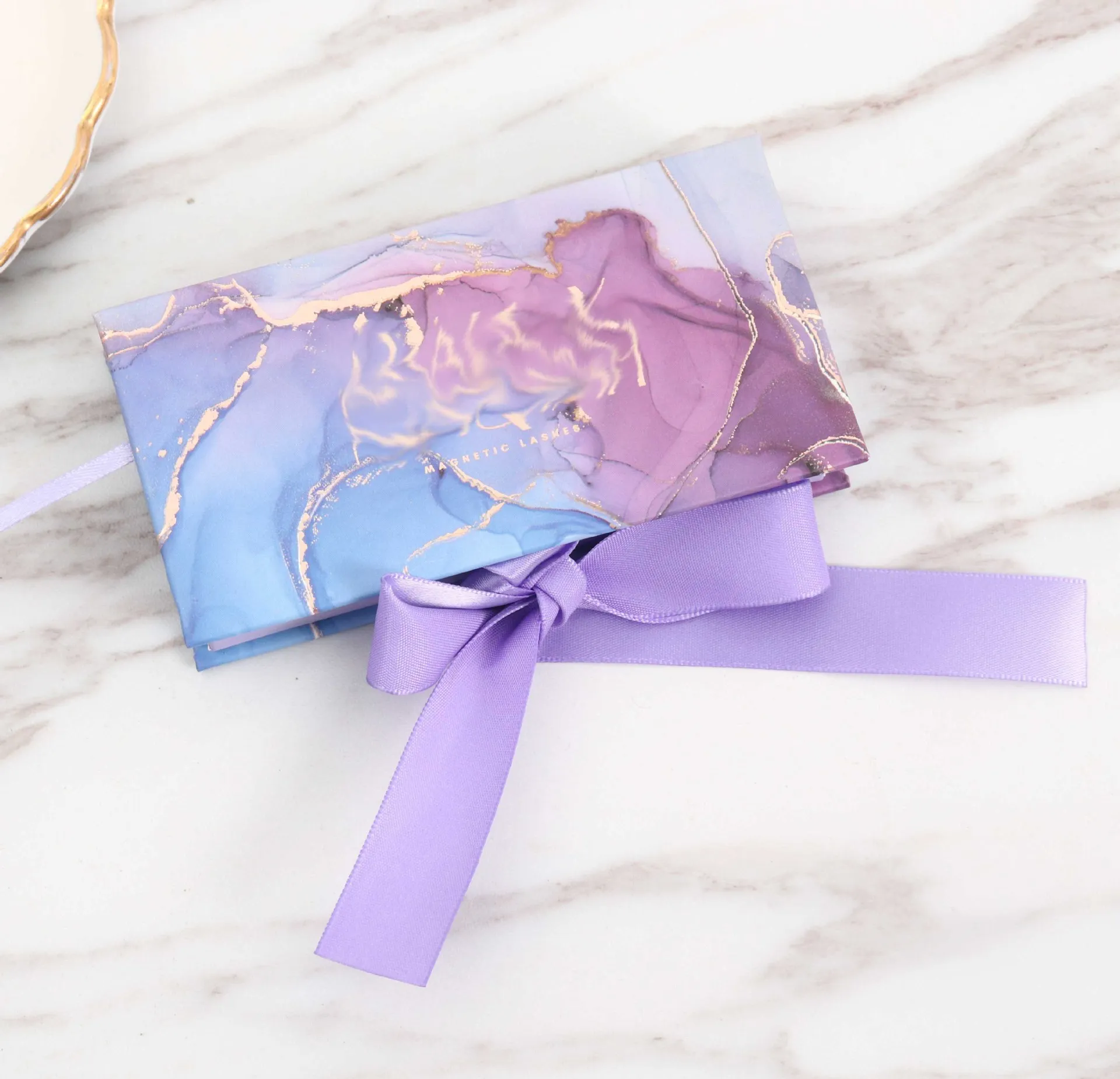 bulk custom logo private label luxury paper lash eyelash packaging box empty pink false eyelash boxes with mirror