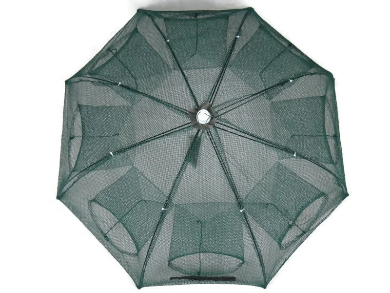  Sotelo Umbrella Cage 8 Holes Fishing Net Trap Folding Portable Automatic Fish Shrimp Lobster