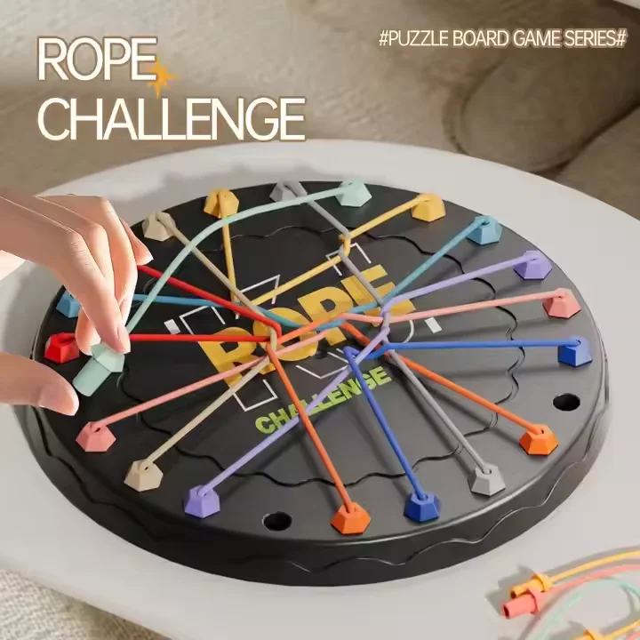 2025 new Wholesale Tiktok Hotsale Plastic Rope Untie Challenge Board Game Train Your Solving Skills with Unrope Undo Rope Games