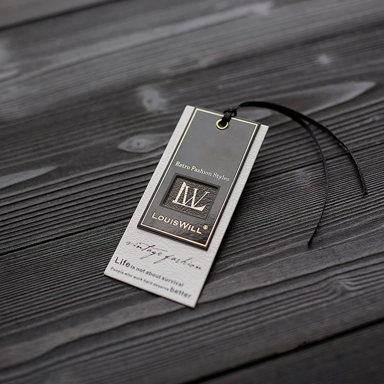 
Customized luxury garment hang tags with string white cardboard paper hang tag recycled paper hang tag for garment 