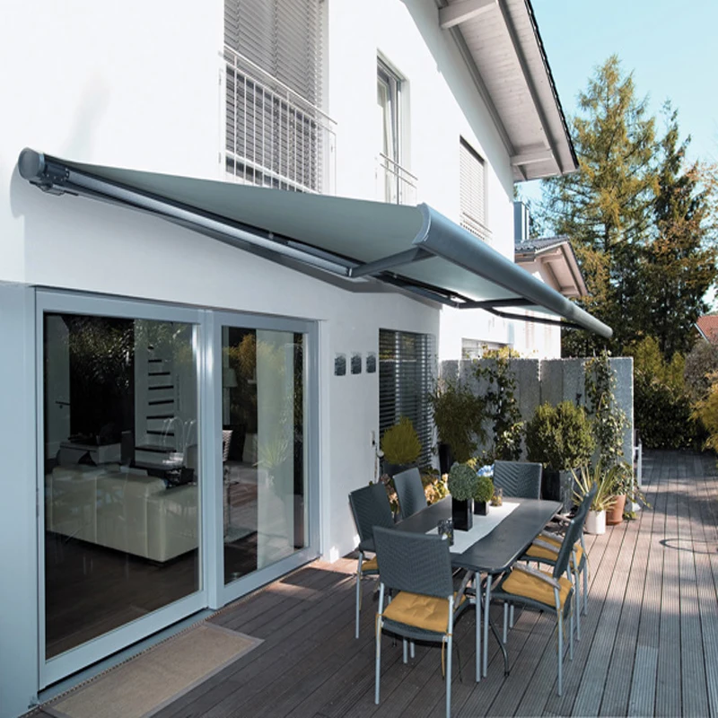 decorative outdoor garden arches aluminium patio cover fabric awnings retractable full case for terrace