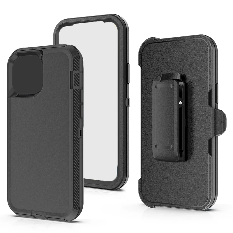GSCASE Hot Selling 3 in 1 Hybrid case 360 Shockproof PC+TPU Phone Case For iPhone 16 15 14 13 12 Pro Max