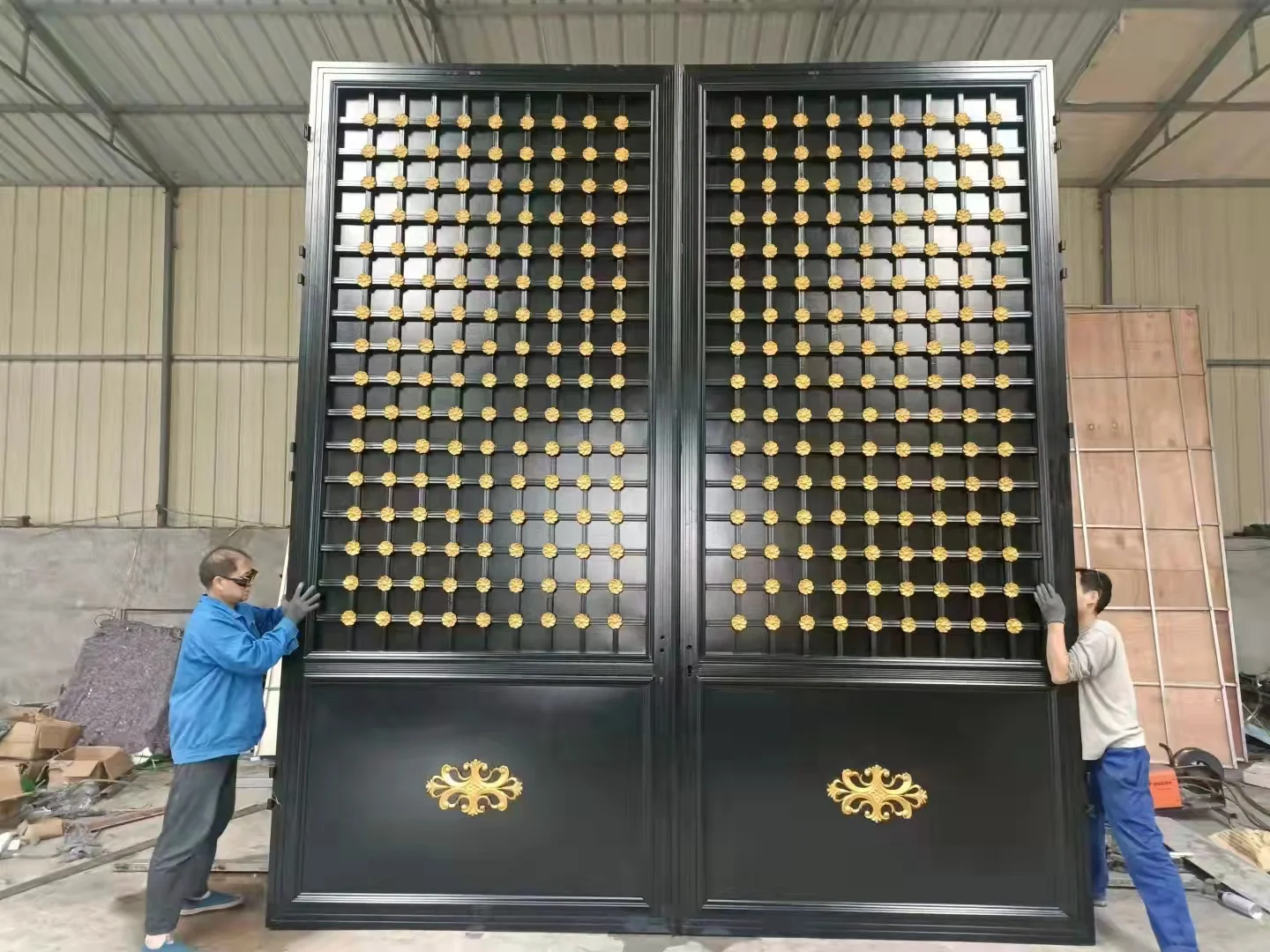 Huaart Professional Latest Indian House Main Gate Designs Gate Grill Design Portail Cancelli Wrought Iron Fencing Trellis Gates