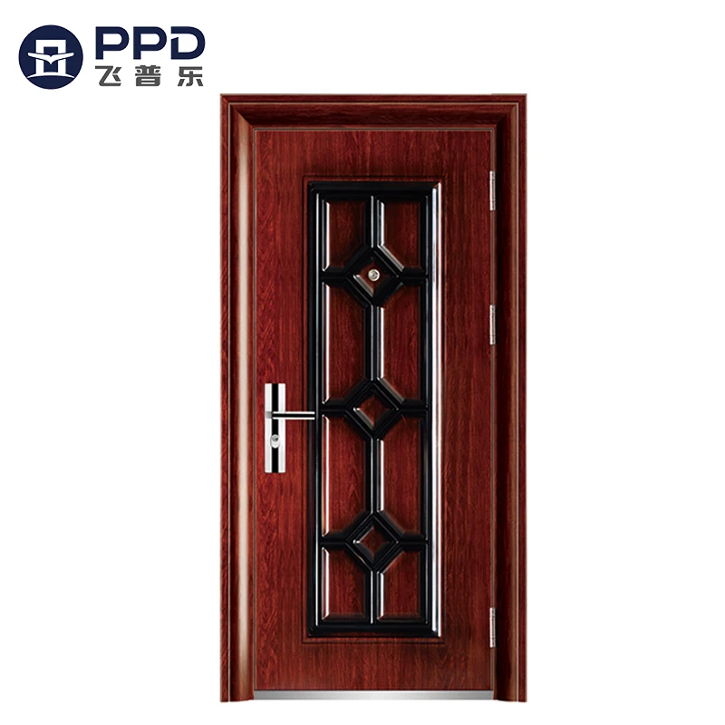 China Manufacturer House Front Door Designs Steel Entry Exterior Security Steel Door