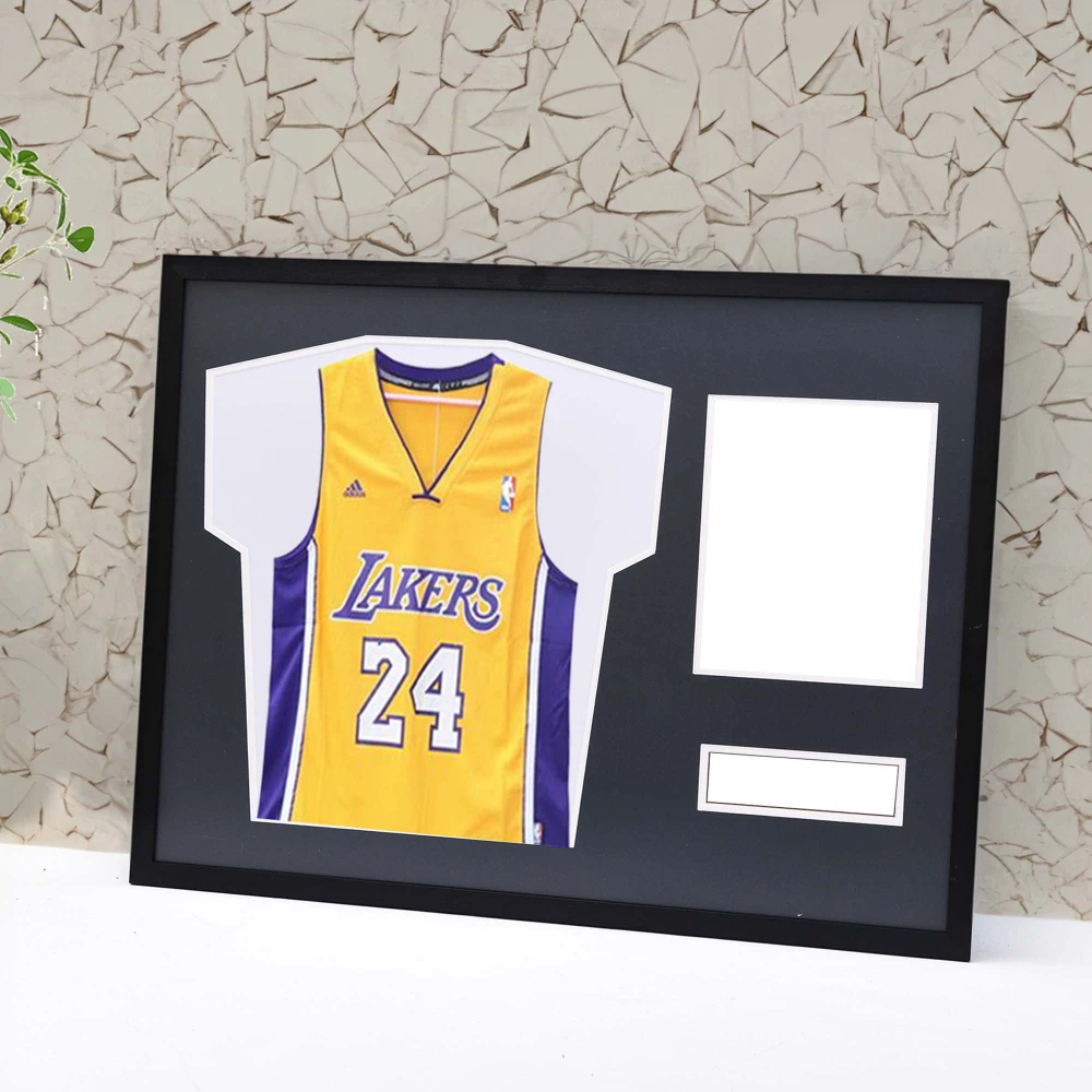 Customized Football Basketball Clothes Collection Wall-Mounted High Quality Jersey Display Frame